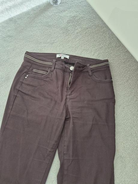 Čokoládovo hnedé nohavice, morgan,38