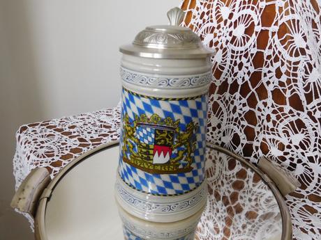 Korbel bayern s cínovým víkom, top top stav,, 