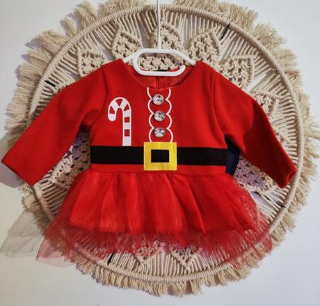 Vianočná mikinka/šatky, 74