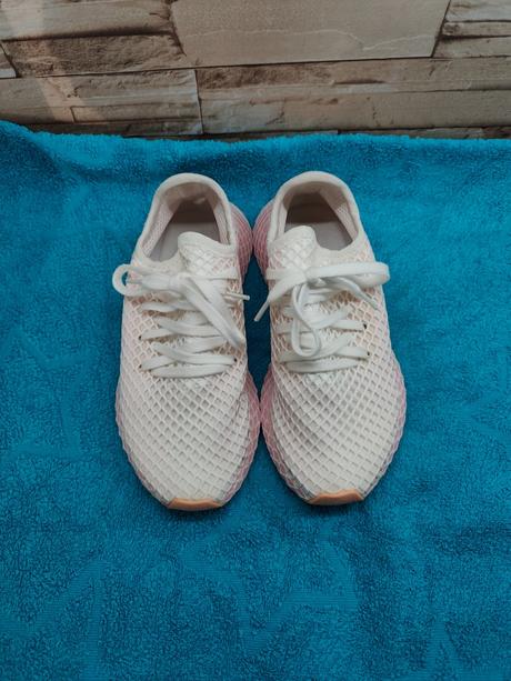 Adidas 36 2/3 - dámske ružovo biele deerupt tenisk, adidas,36