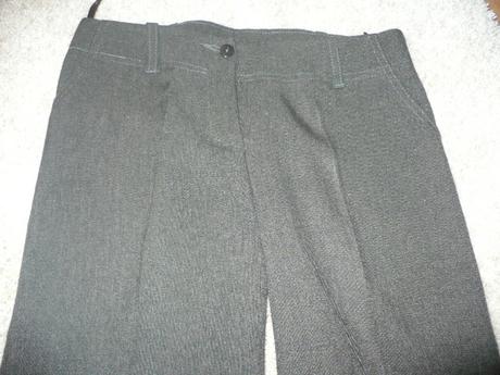 Hnedé trištvrtové nohavice, s