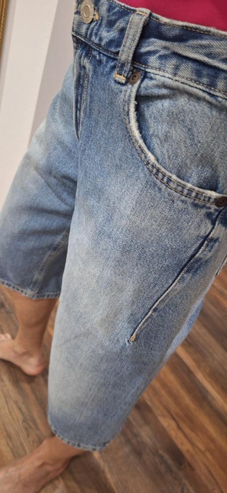 Zara jortsy bermudy riflové kratasy vel 38, zara,m