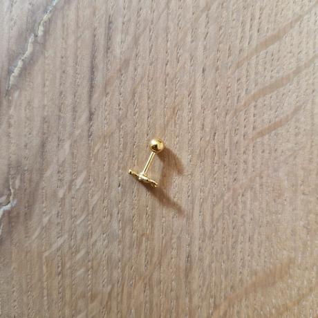 Piercingová náušnica bear,