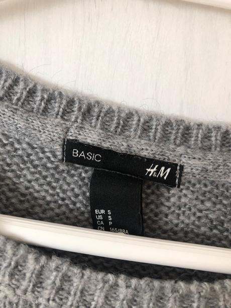 Sivý sveter oversize/ šedý sveter oversize, h&m,s