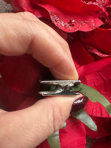 Vianočné ozdoby látkové ruže, 