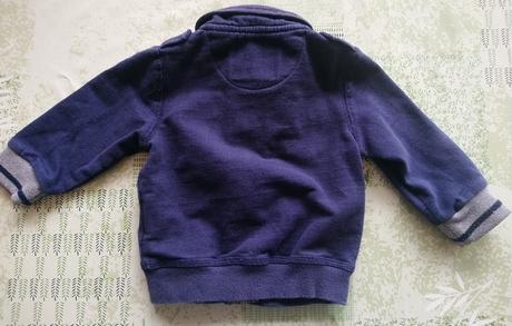 Modrá bundičková mikina, ido by miniconf, 74-80 cm, 80