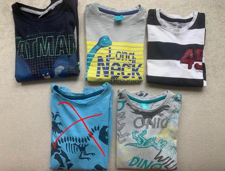 4ks chlapčenské tričko 128, pepco,128