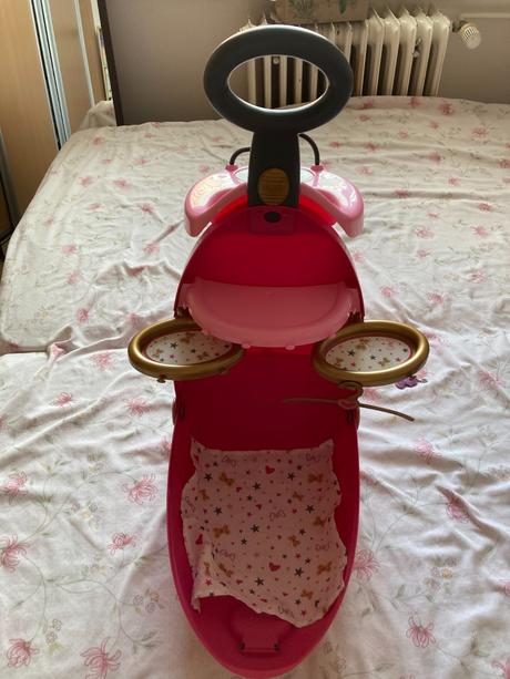 Postieľka sedačka v kufríku pre bábiky baby nurse, 