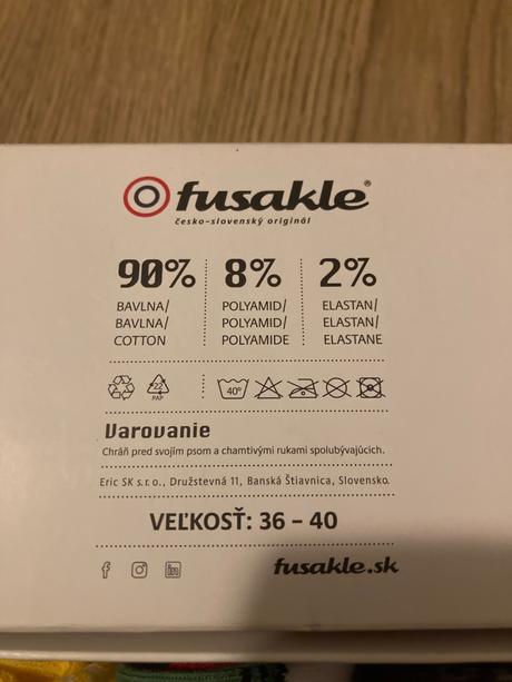 Sada ponožiek č.37-39, 37 / 38 / 39