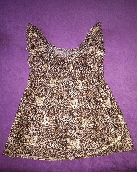Top s leoparďou potlačou, l
