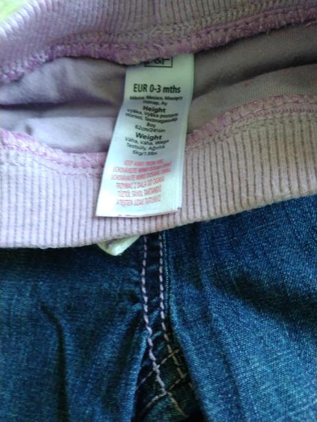 Nohavice novorodenecké 0-3, f&f,62