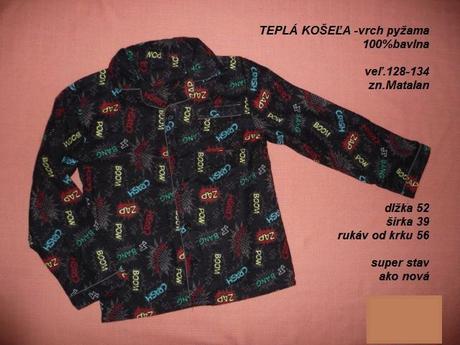 Pyžamo - len vrchný diel, matalan,134