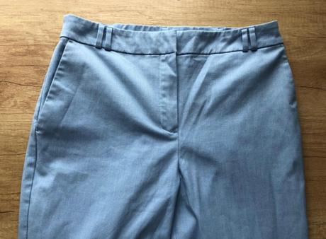 Bledomodré elegantné nohavice c&a, xs/s, c&a,s