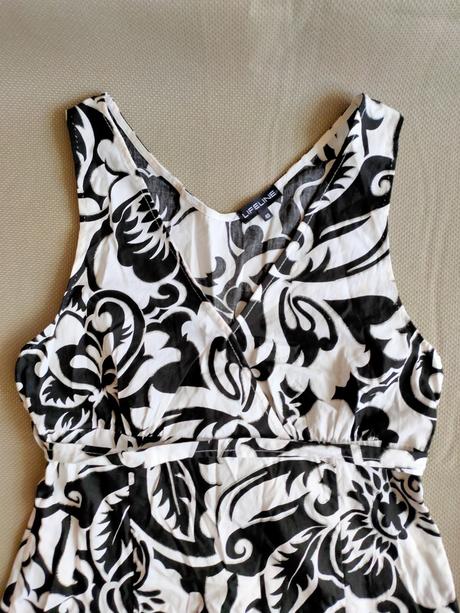 Čierno - biele letné šaty, 40