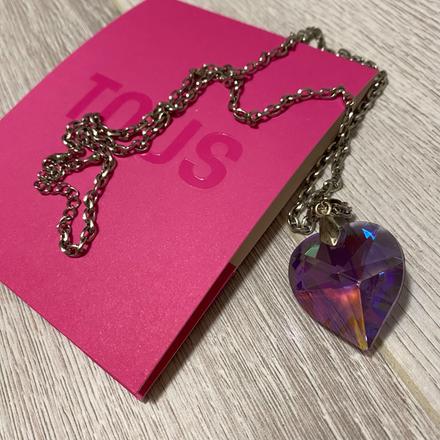 Krištáľové srdiečko + retiazka,