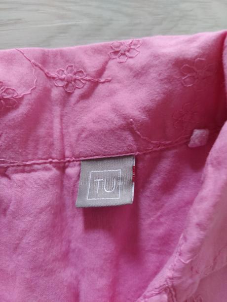 Ružové košeľové šatky s volanom. 86-92, tu,86