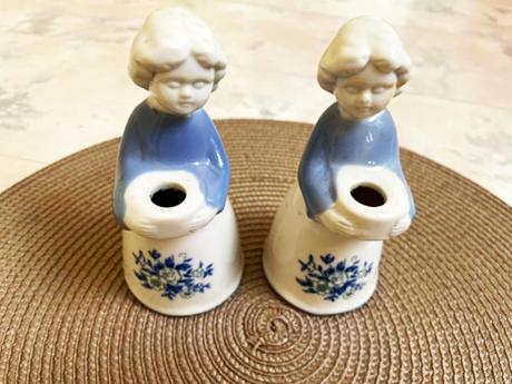 Porcelánové svietniky 2 ks, 