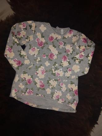 Detská kvietkovaná mikina 86/92, idexe,86