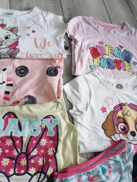 Tričká na leto - 104, leginky s mašličkou - 104, 104