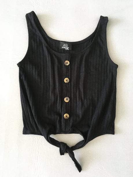 Úpletový elastický crop top na 10-12 rokov, 146