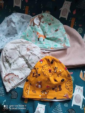 Dvojvrstvove čiapky a nakrcniky, 68 - 152