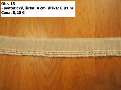 Krajky, lemovky, stuhy a strapce, 