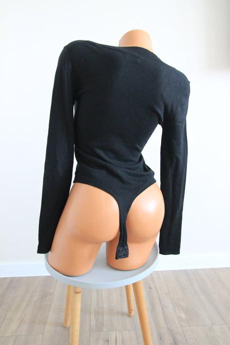 Čierny body sveter, limé, s, s