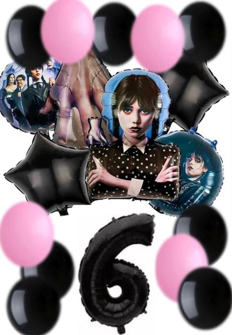 Balóny - wednesday addams 75x48cm - 16/17/18 kusov,