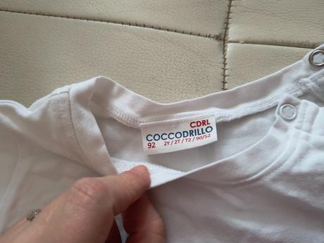 Biele tričko labuť coccodrillo 92, coccodrillo,92