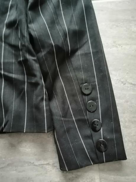 Čierne pásikavé sako caa, v158, od 13 r., c&a,158