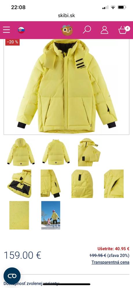 Reima ranua zimná lyžiarska bunda 110/116, reima,110