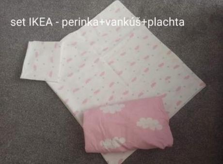 Obliečky do postieľky +plachta ikea, šírka (cm): 110,dĺžka (cm): 120