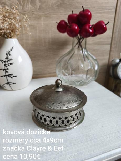 Kovová dozicka značky clayre eef,