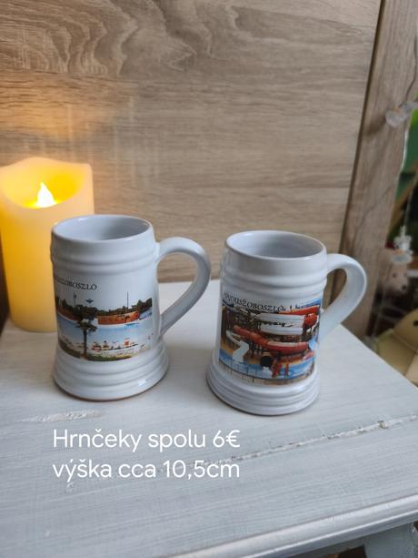 Pekné hrnčeky do zbierky spolu iba 4e,
