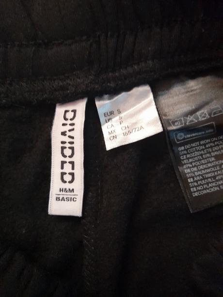 Široké  tepláky, h&m,s