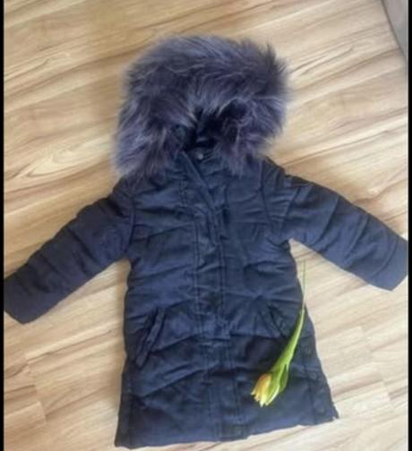 Dievčenská bunda reserved s bohatou kožušinou, reserved,110