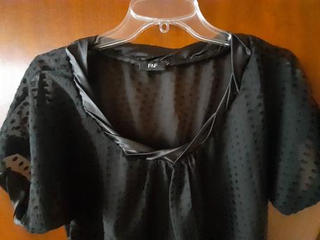 Čierna blúzka z mušelínu f&f, f&f,44