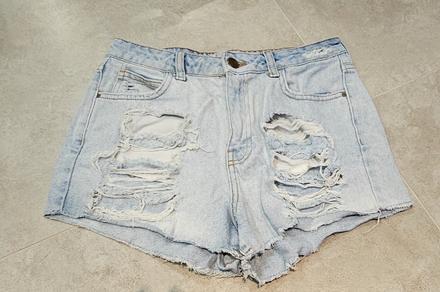Riflové kraťasy, denim co,m