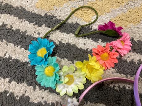 Kvetinkové čelenky 110/128, lindex