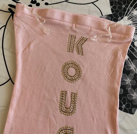 Bavlnené vrúbkové tričko - top bez ramienok koucla, s