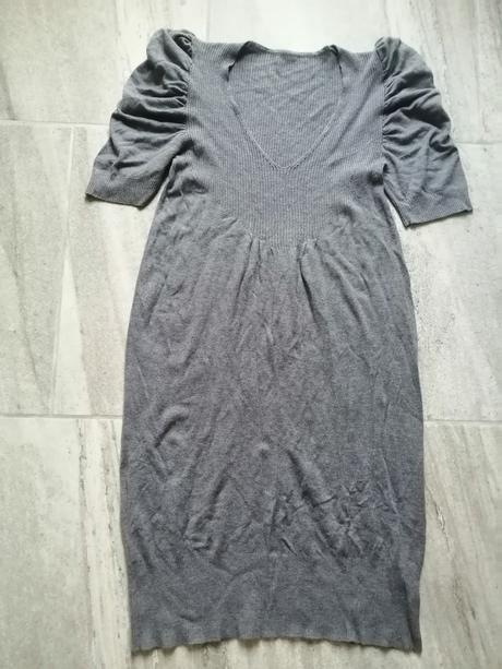 Sivé jemné pohodlné šaty vm-l,viskóza,modal, lindex,m