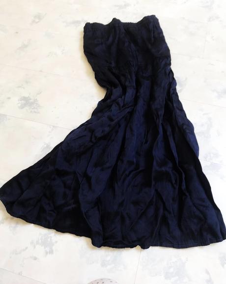 Letná vykrčená sukňa, l