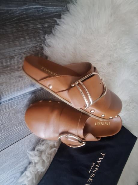 Slapky twinset celokožene kvalitne, 37