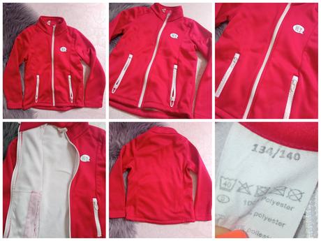 Červený dievčenský kabát (134-140), 134