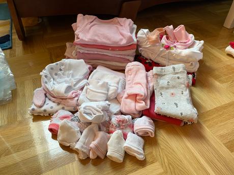 Balík oblečenia pre dievčatko 62-68, 50–62