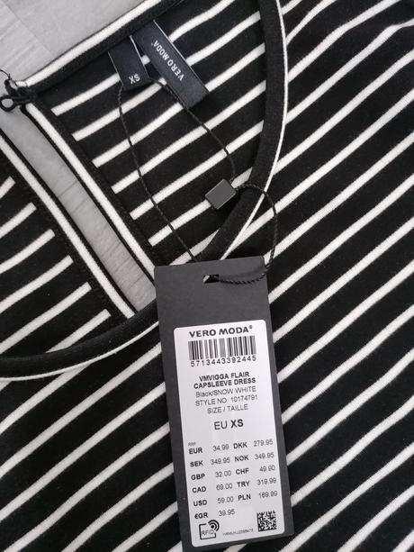 Šaty s opaskom, vero moda,xs
