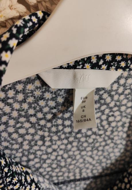 Kvietkovaná blúzka h&m, h&m,s