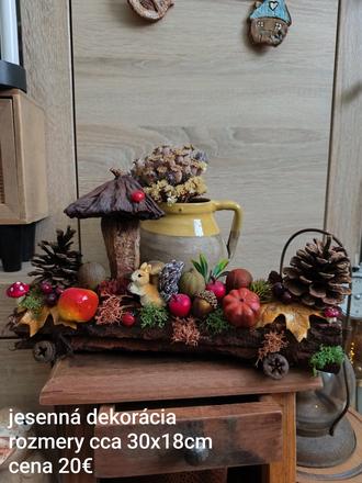 Krásna jesenná dekorácia výpredaj,