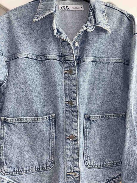 Oversized denimova bunda zara xs, zara,34 - xs