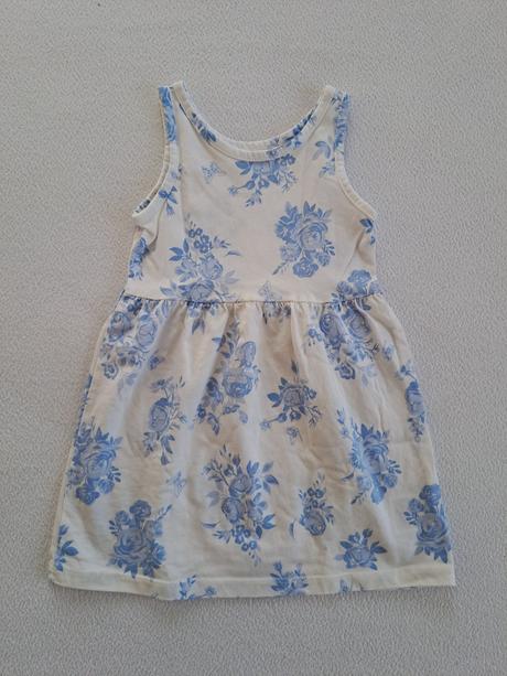 H&m set letne saty jahody / modre kvety 92, h&m,92